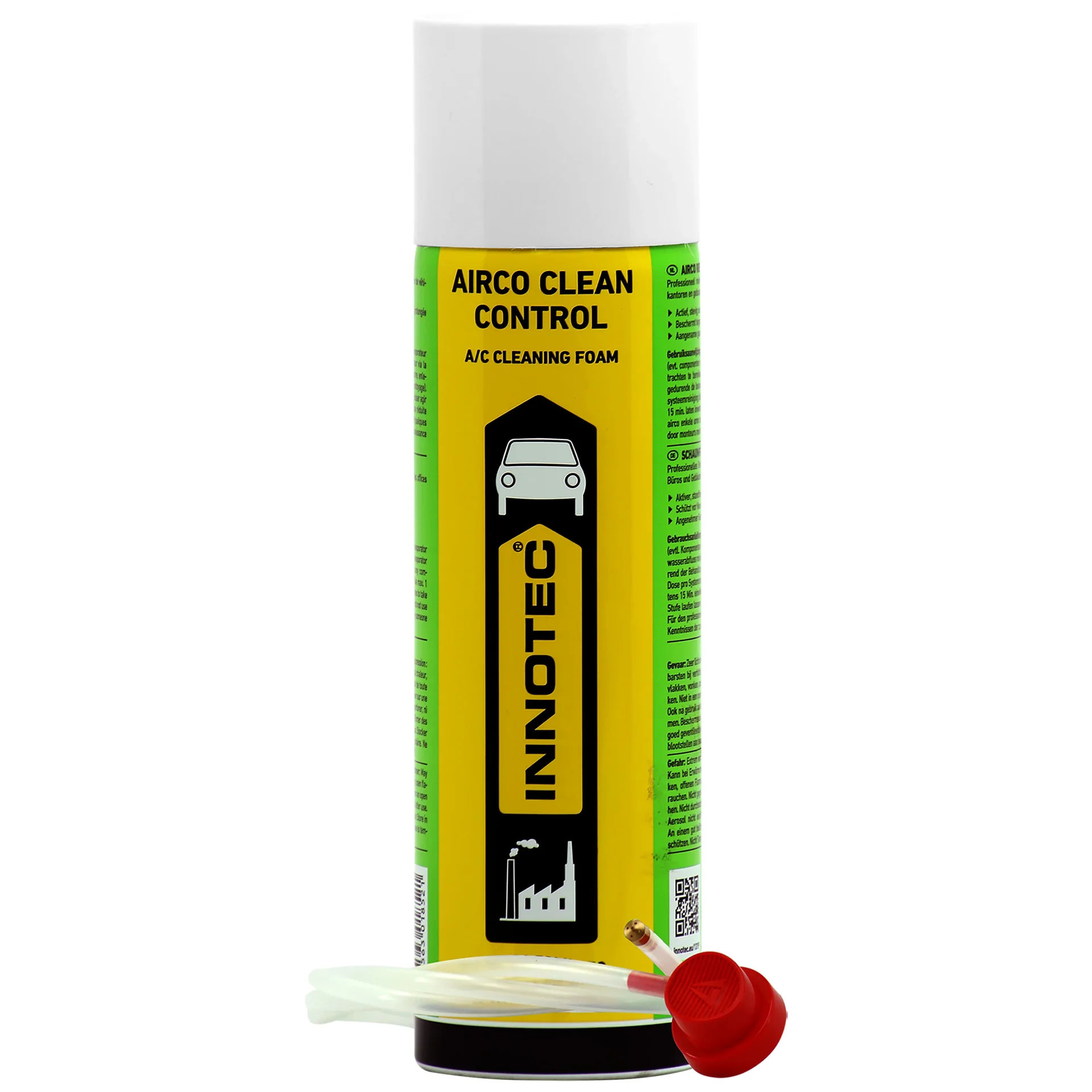 "Czyszczenie klimatyzacji samochodowej, środek do czyszczenia klimatyzacji, Innotec Airco Clean Control 250 ml, klimareiniger z wężykiem image"