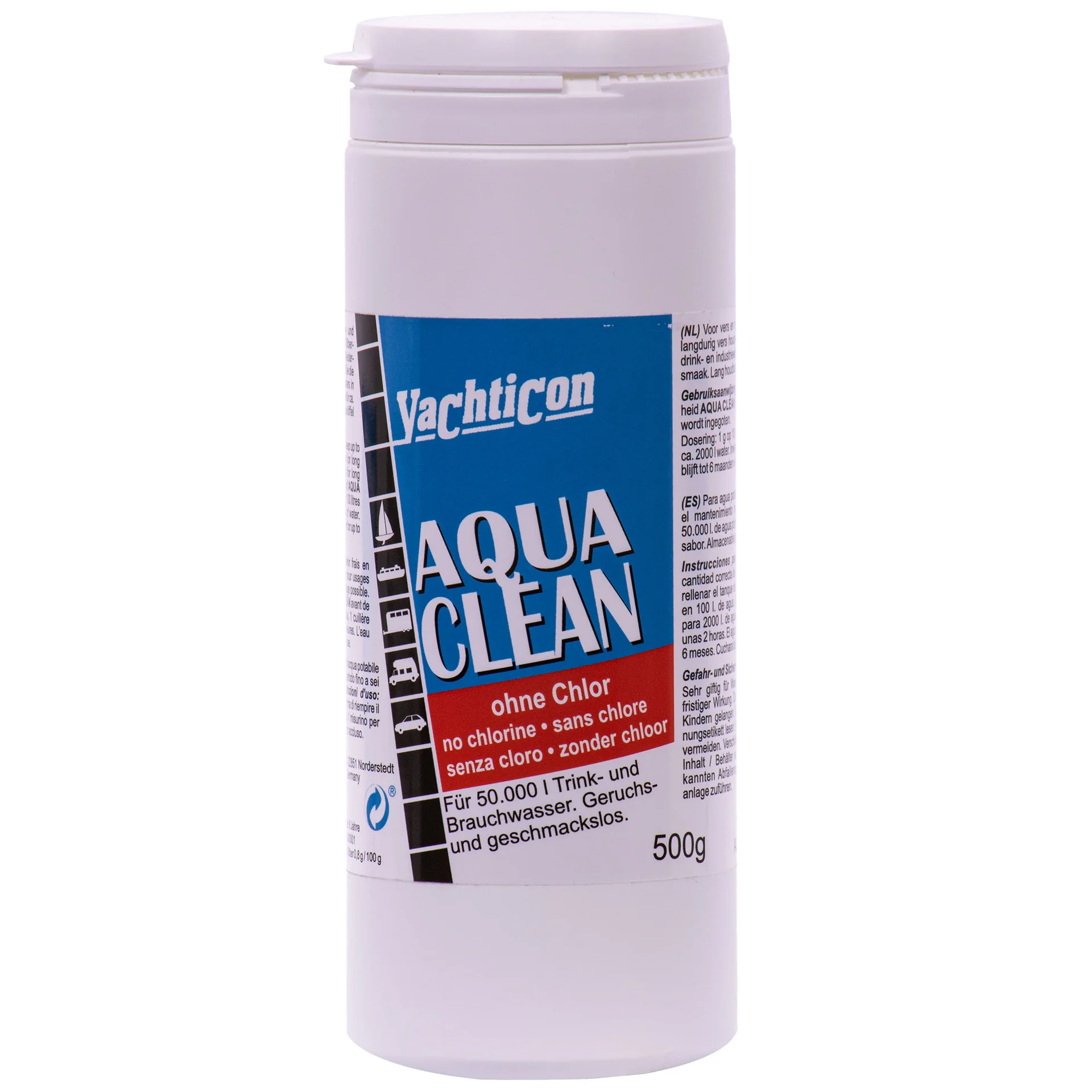 Oczyszczanie wody pitnej, proszek do uzdatniania wody, Aqua Clean AC 50.000, 500g, uzdatnianie wody bez chloru