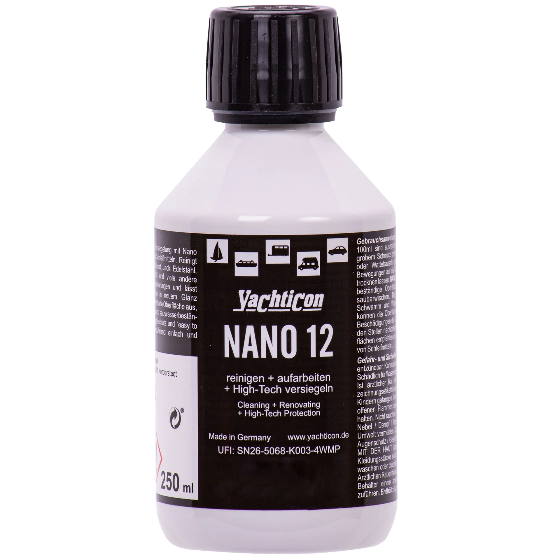 Powłoka nano, uszczelniacz do jachtów, ochrona nano, 250ml langzeitversiegelung