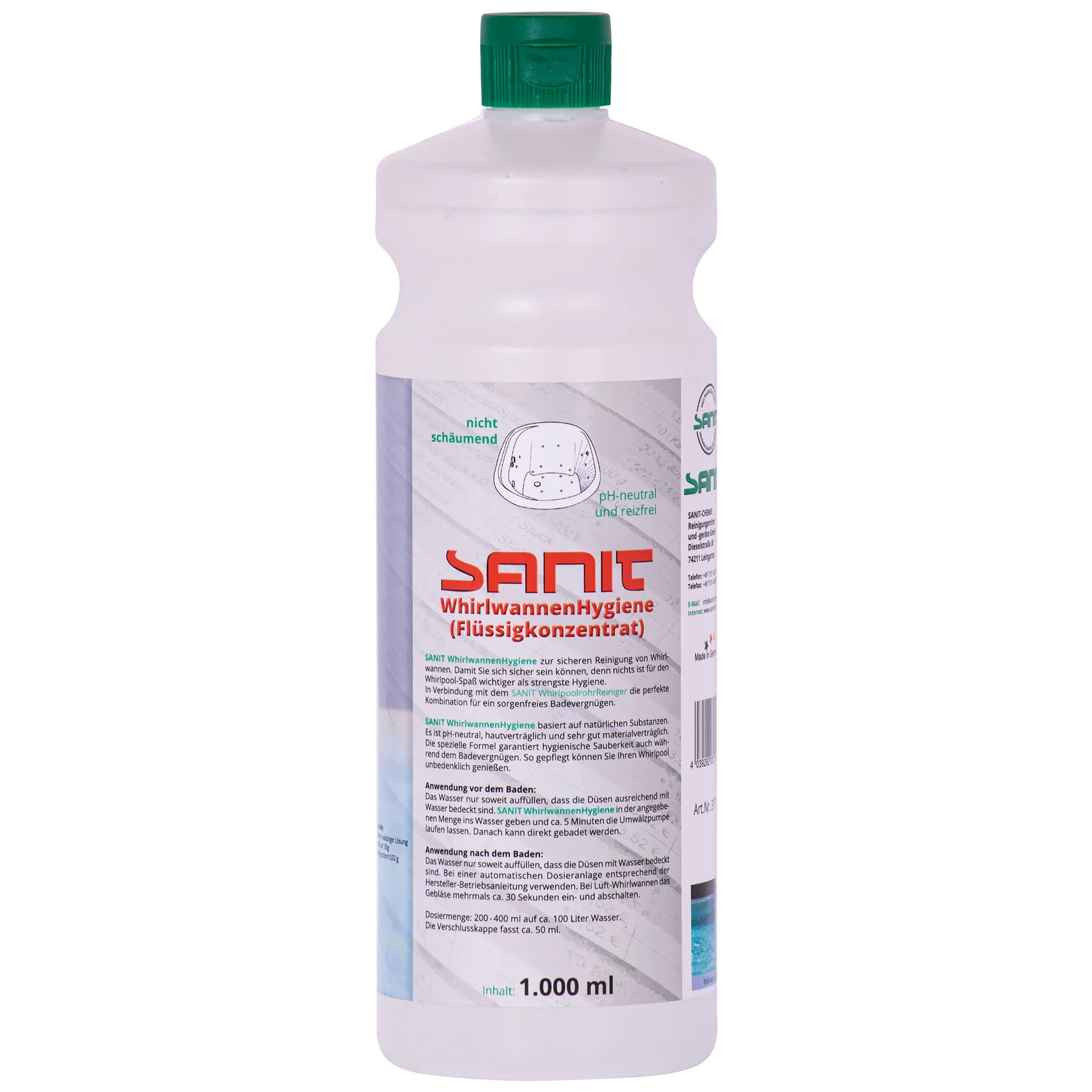 "Preparat do czyszczenia wanny z hydromasażem 1000 ml, koncentrat, płyn do dezynfekcji image"