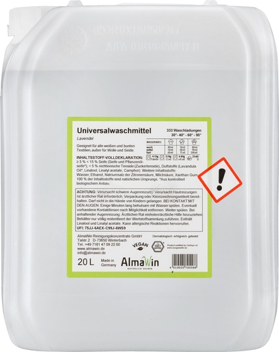"Płyn do prania 20l, duży płyn do prania, detergent do prania image"