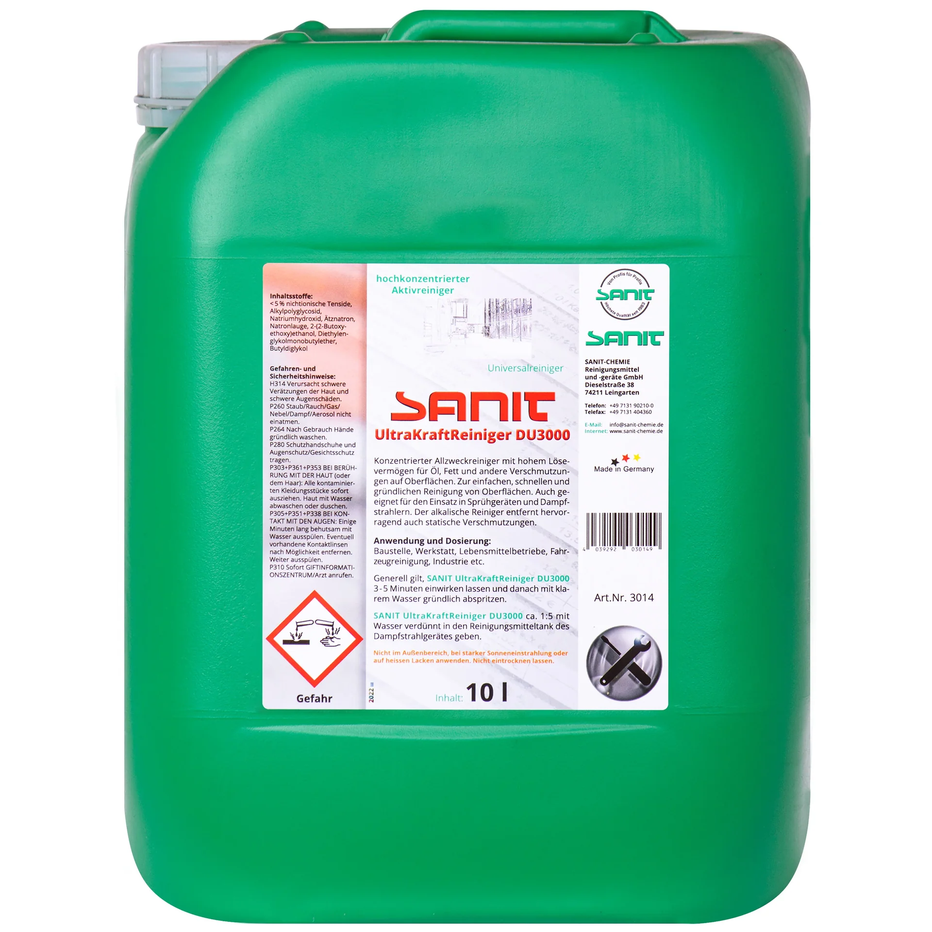 "Profesjonalny środek czyszczący 10l, ultra środek do sanitariatów, łazienek, WC image"