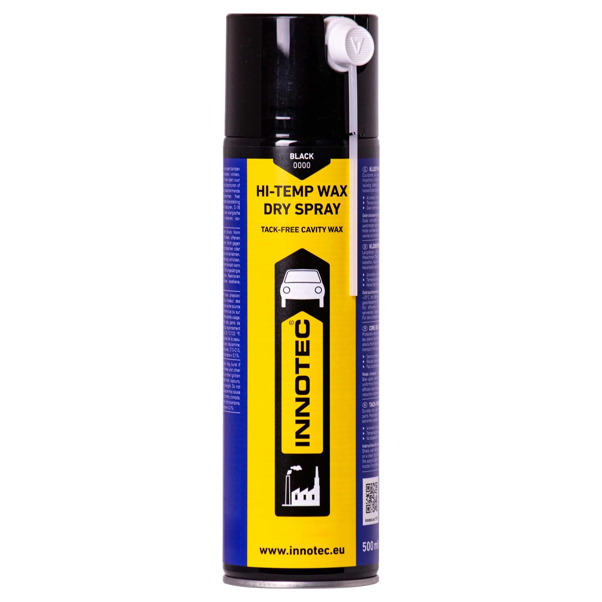 "Wosk wysokotemperaturowy, wosk w sprayu, suchy wosk, 500 ml czarny image"