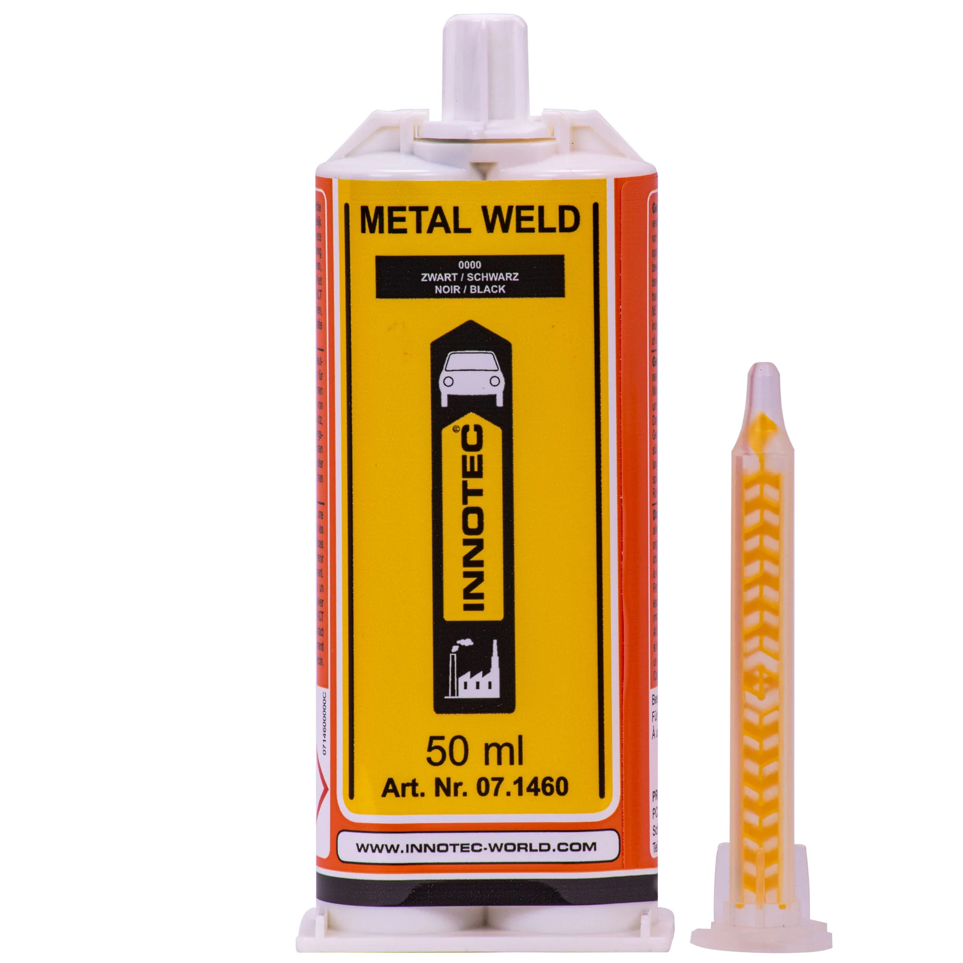 "Klej do metalu, klej dwuskładnikowy do metalu, spawanie na zimno, 50 ml, 2K Metallkleber schwarz image"