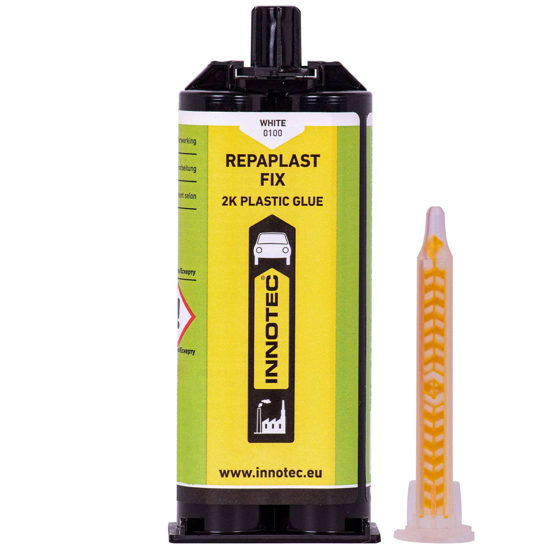 "Klej do plastiku, klej do tworzyw sztucznych, Repaplast Fix 50 ml, biały, dwuskładnikowy image"