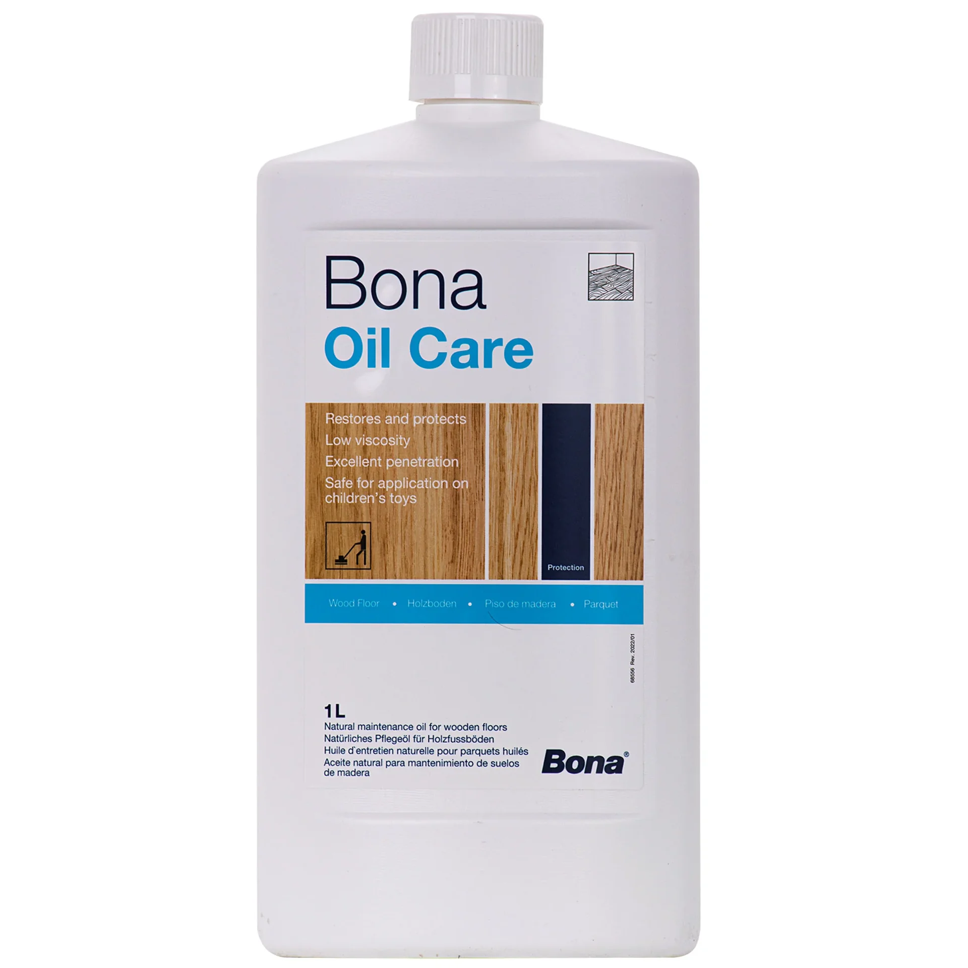 "Olej do podłóg drewnianych, pielęgnacja podłóg olejowanych, 1 Litr Oil Care W, neutralny image"