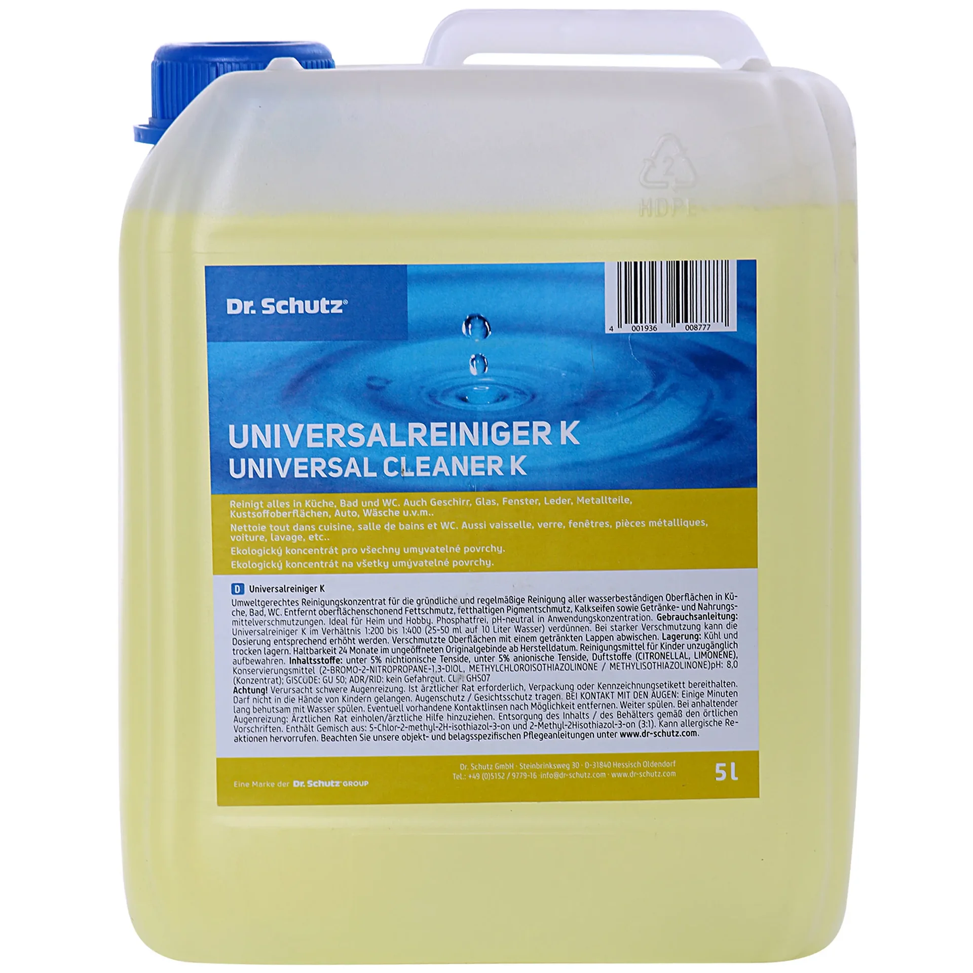 "Uniwersalny środek czyszczący 5 Liter, płyn uniwersalny do czyszczenia, środek do mycia podłóg image"