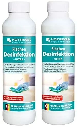 "Dezynfekcja powierzchni, płyn do dezynfekcji powierzchni 2 x 500 ml, ze spryskiwaczem image"