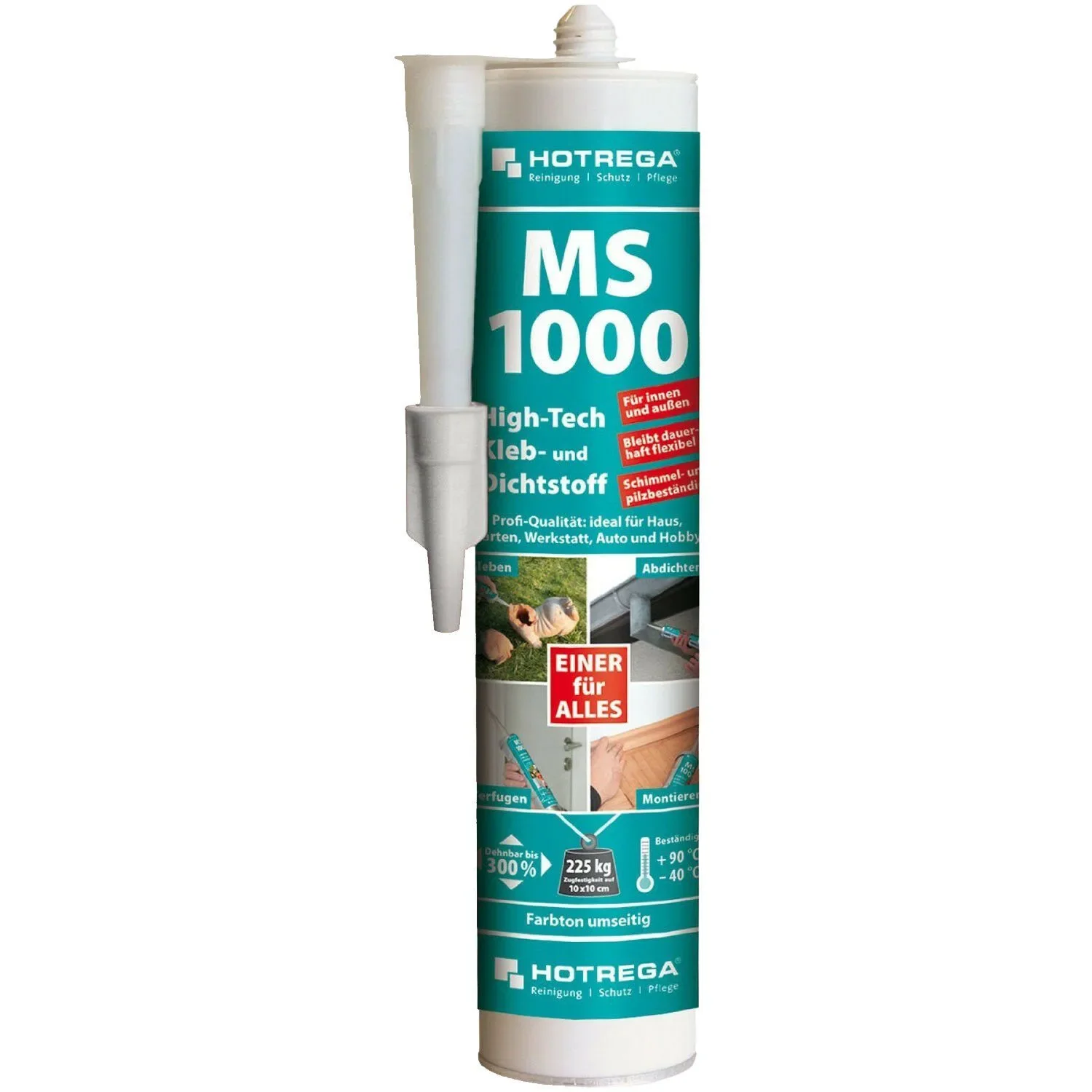 "Klej uszczelniający, uszczelniacz transparentny, klej montażowy przezroczysty, 4 x 290 ml, transparentny-krystaliczny image"