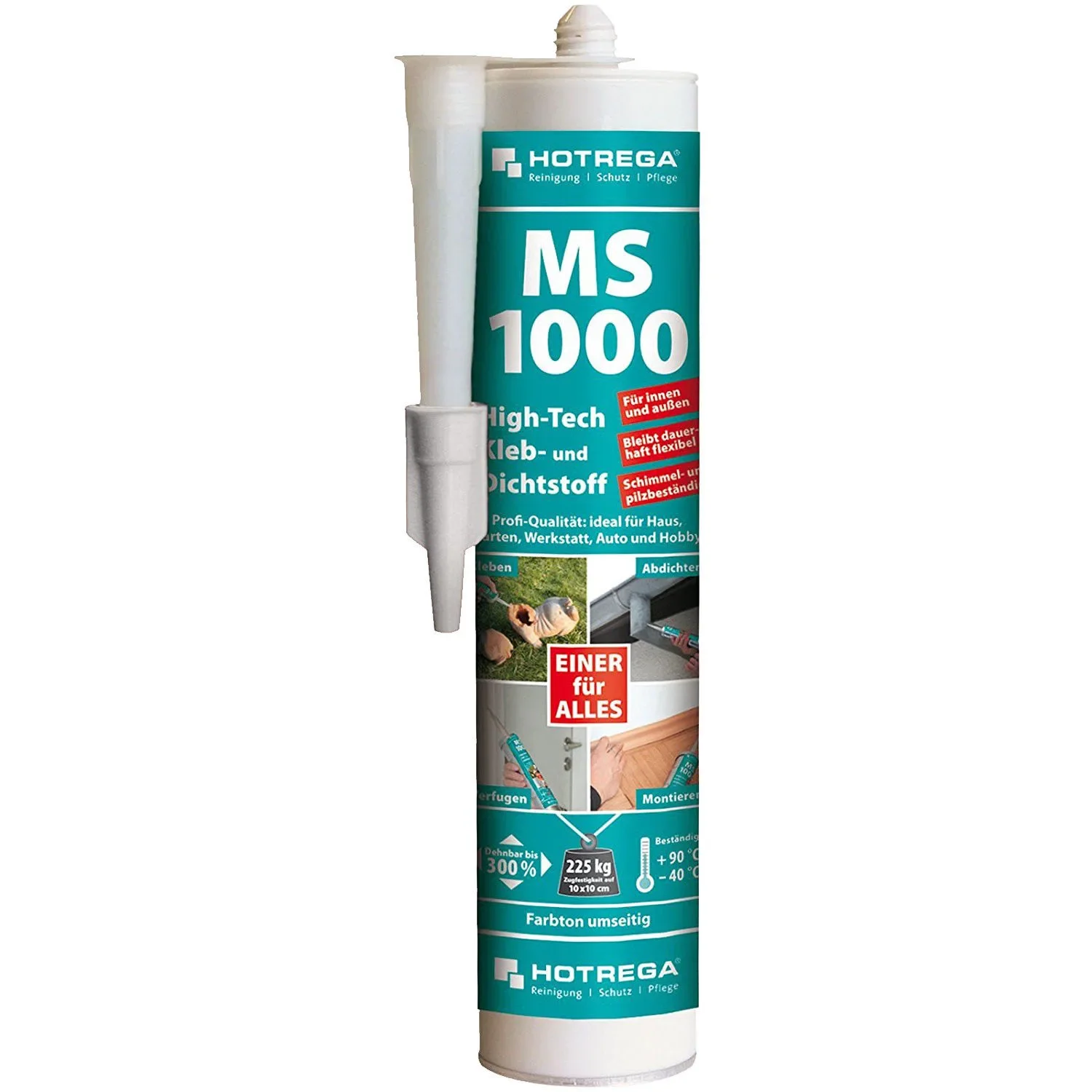 "Klej uszczelniający, uszczelniacz biały, klej do uszczelniania, 5 x 290 ml, biały image"