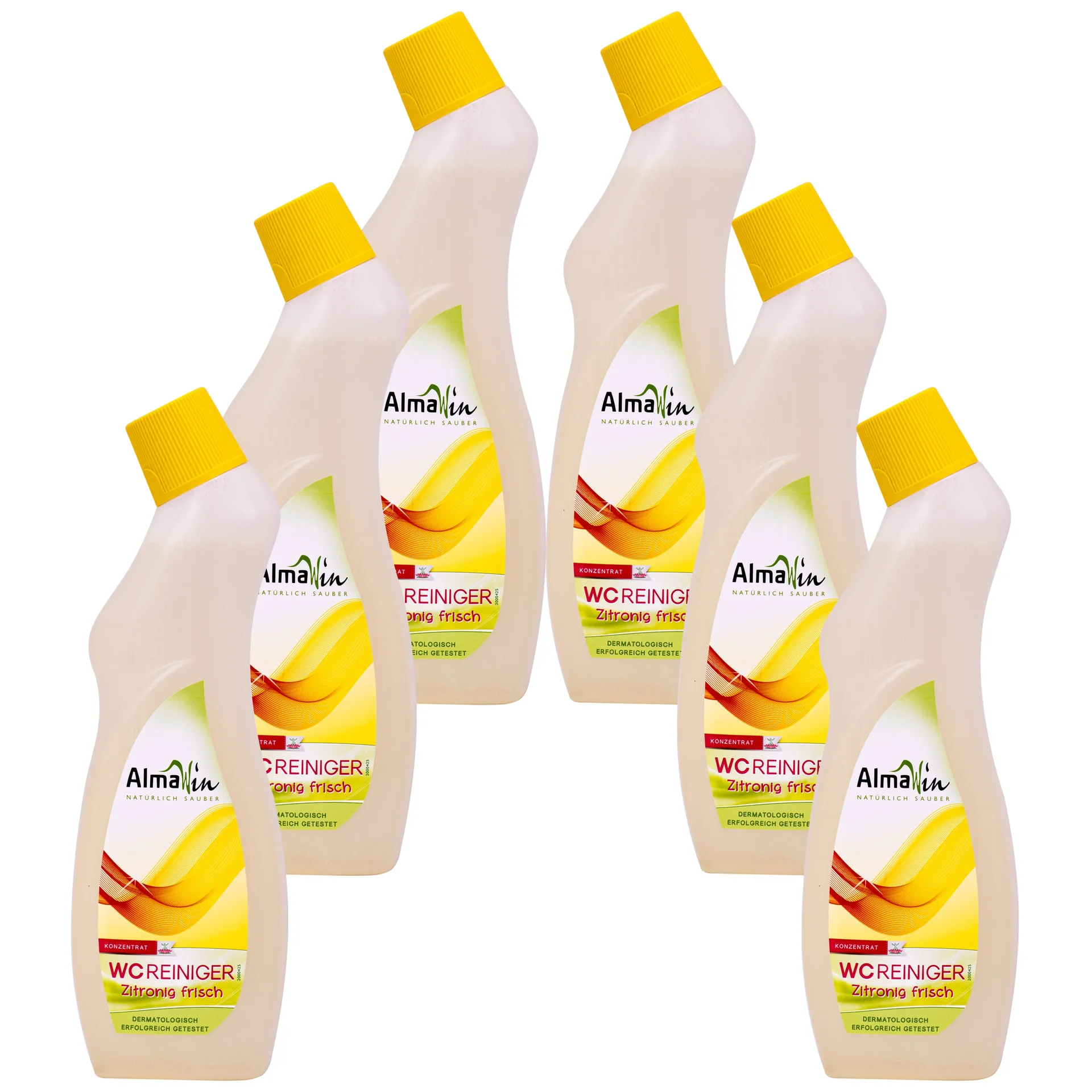 "Płyn do WC 6 x 750 ml, cytrynowy, środek do czyszczenia WC image"