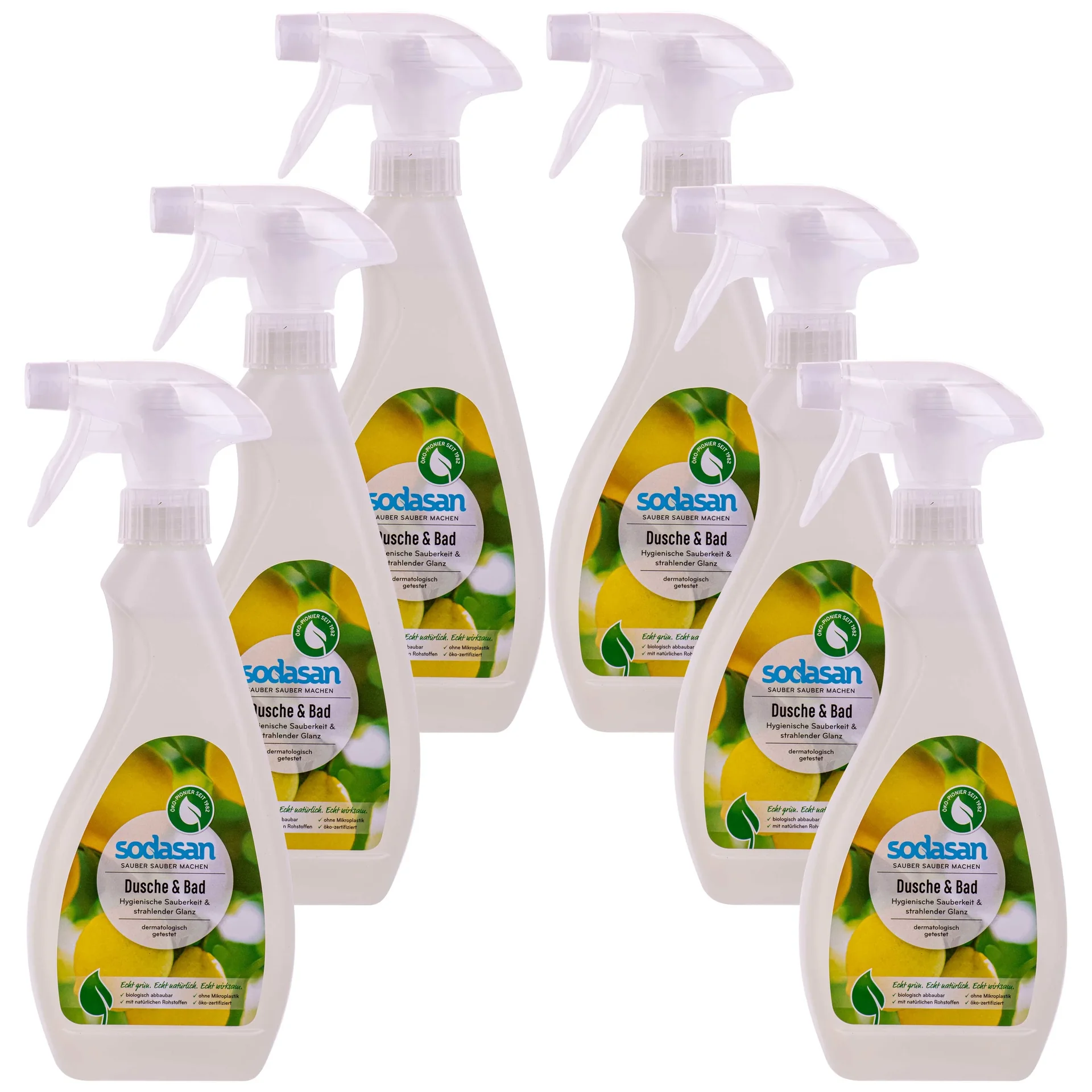 "Płyn do czyszczenia łazienki, płyn do czyszczenia kabin prysznicowych, środek do czyszczenia łazienki, 6 x 500 ml image"