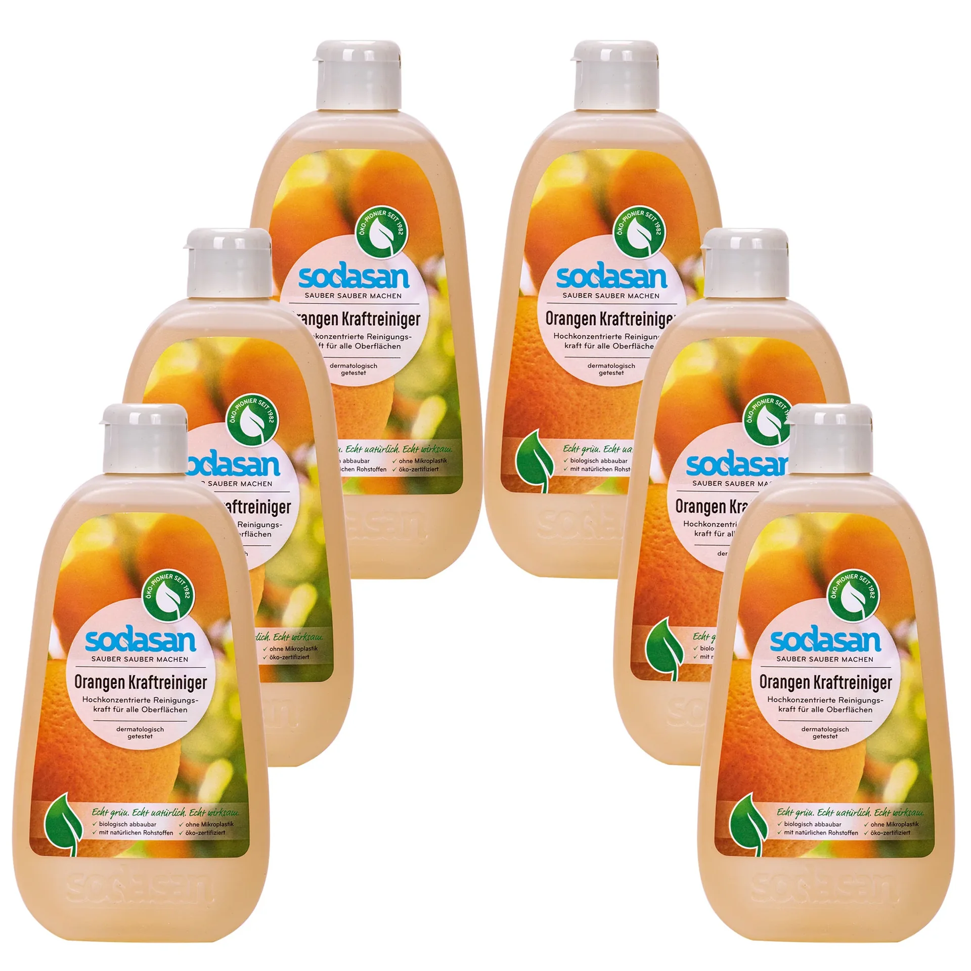 "Uniwersalny środek czyszczący, 6 x 500 ml, ekologiczny środek czyszczący, płyn do czyszczenia powierzchni image"
