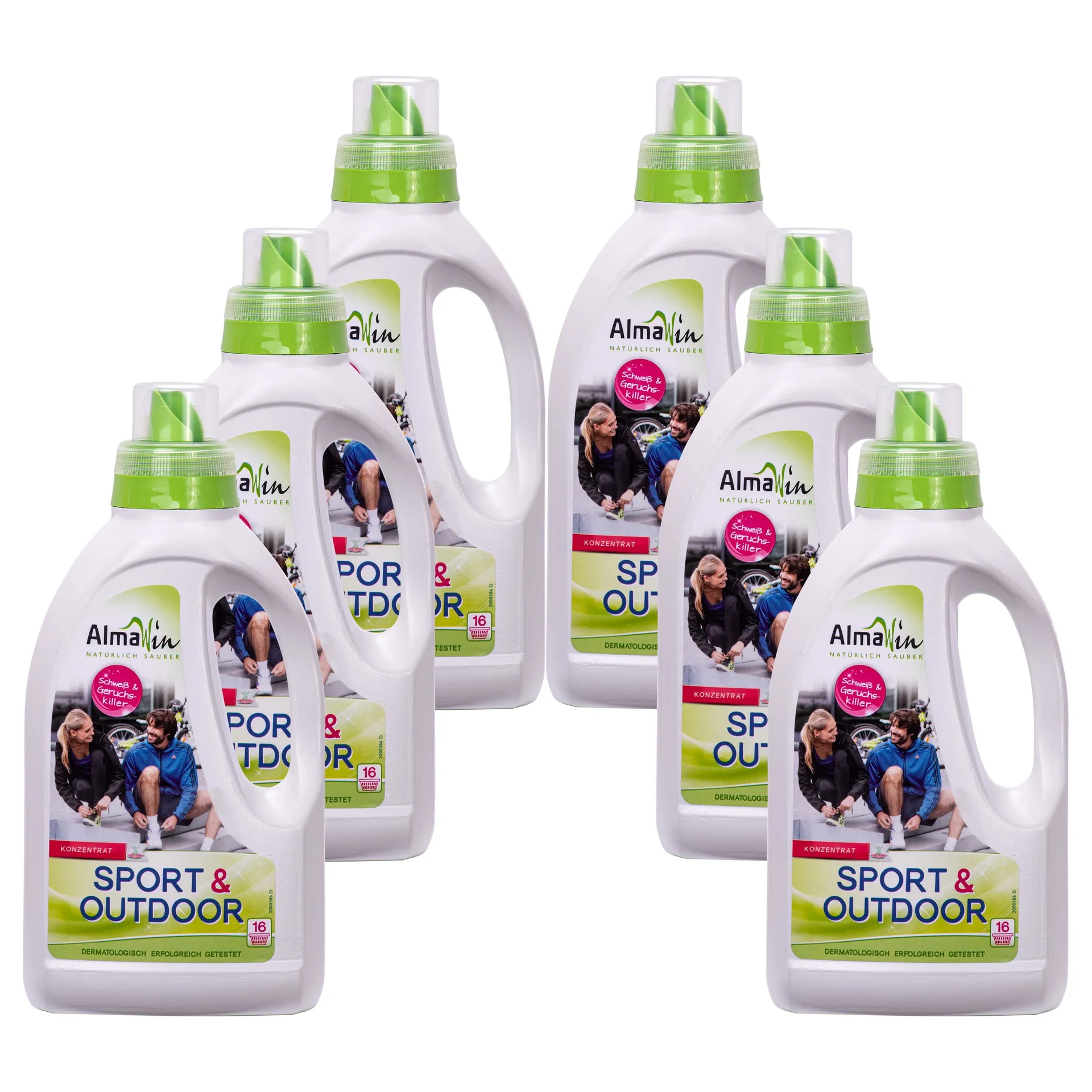 "Płyn do prania odzieży sportowej, 6 x 750 ml, płyn do prania ubrań sportowych image"