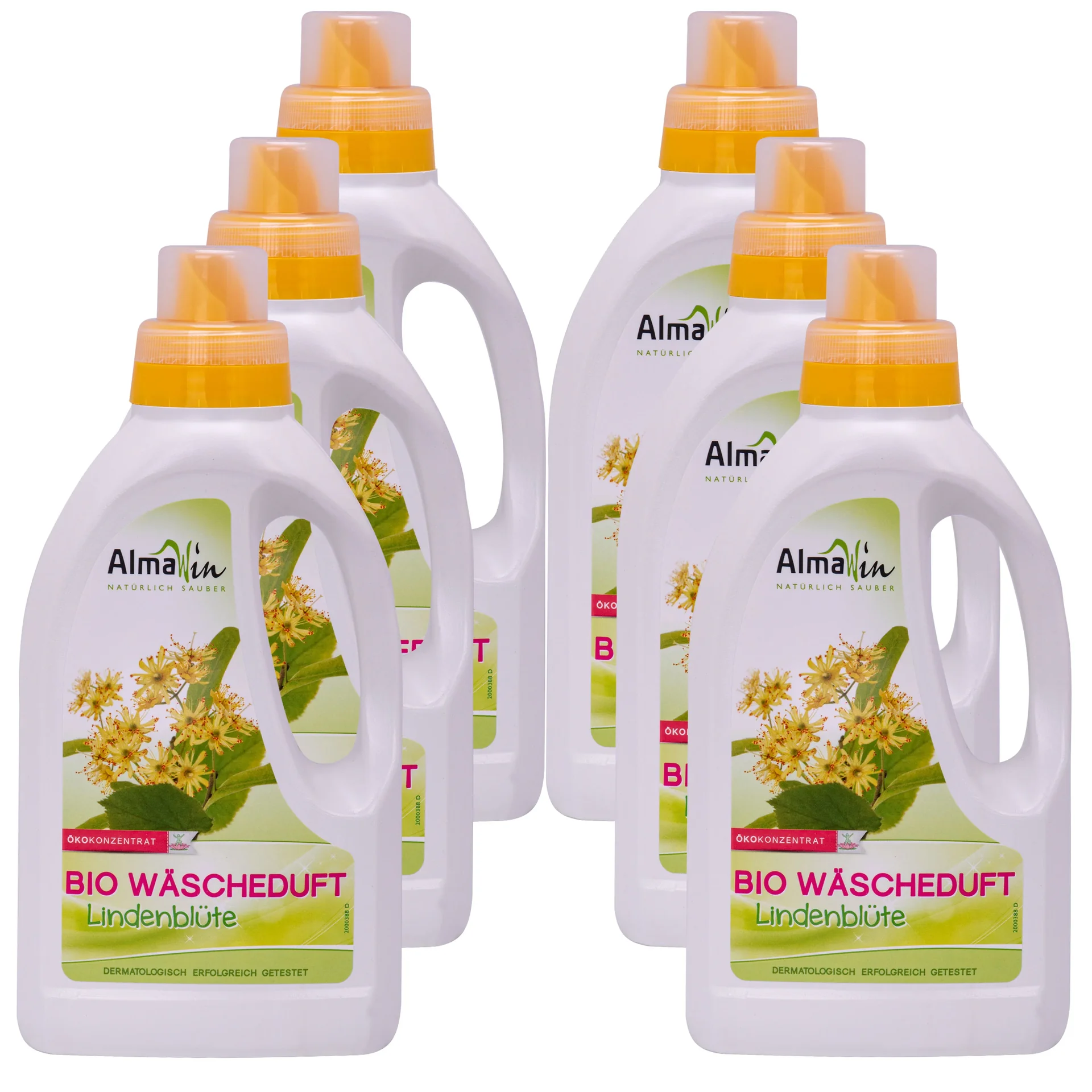 Płyn do płukania tkanin, płyn do płukania lipa, 6 x 750 ml, zapach do prania