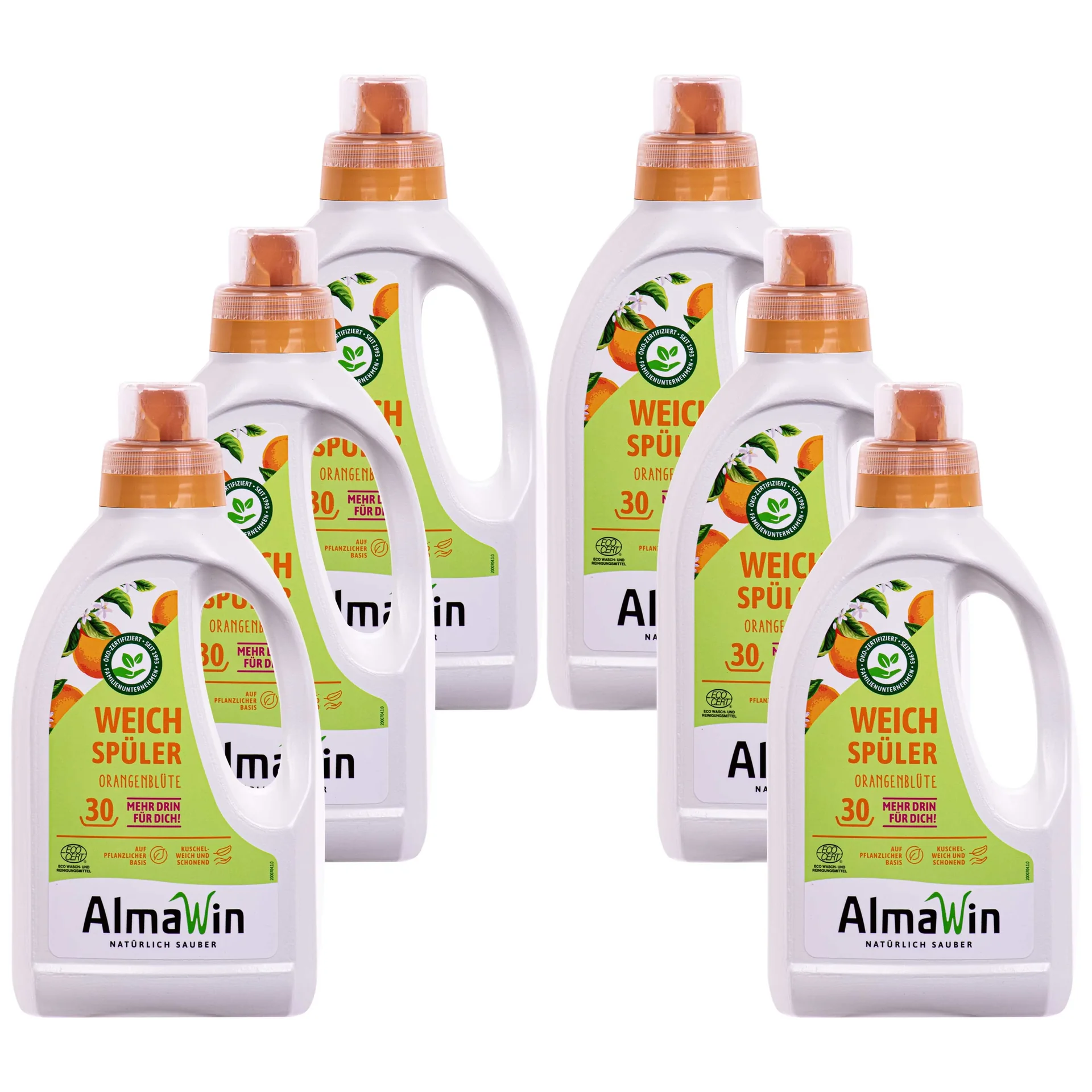 "Płyn do płukania, 6 x 750 ml, z zapachem kwiatu pomarańczy image"