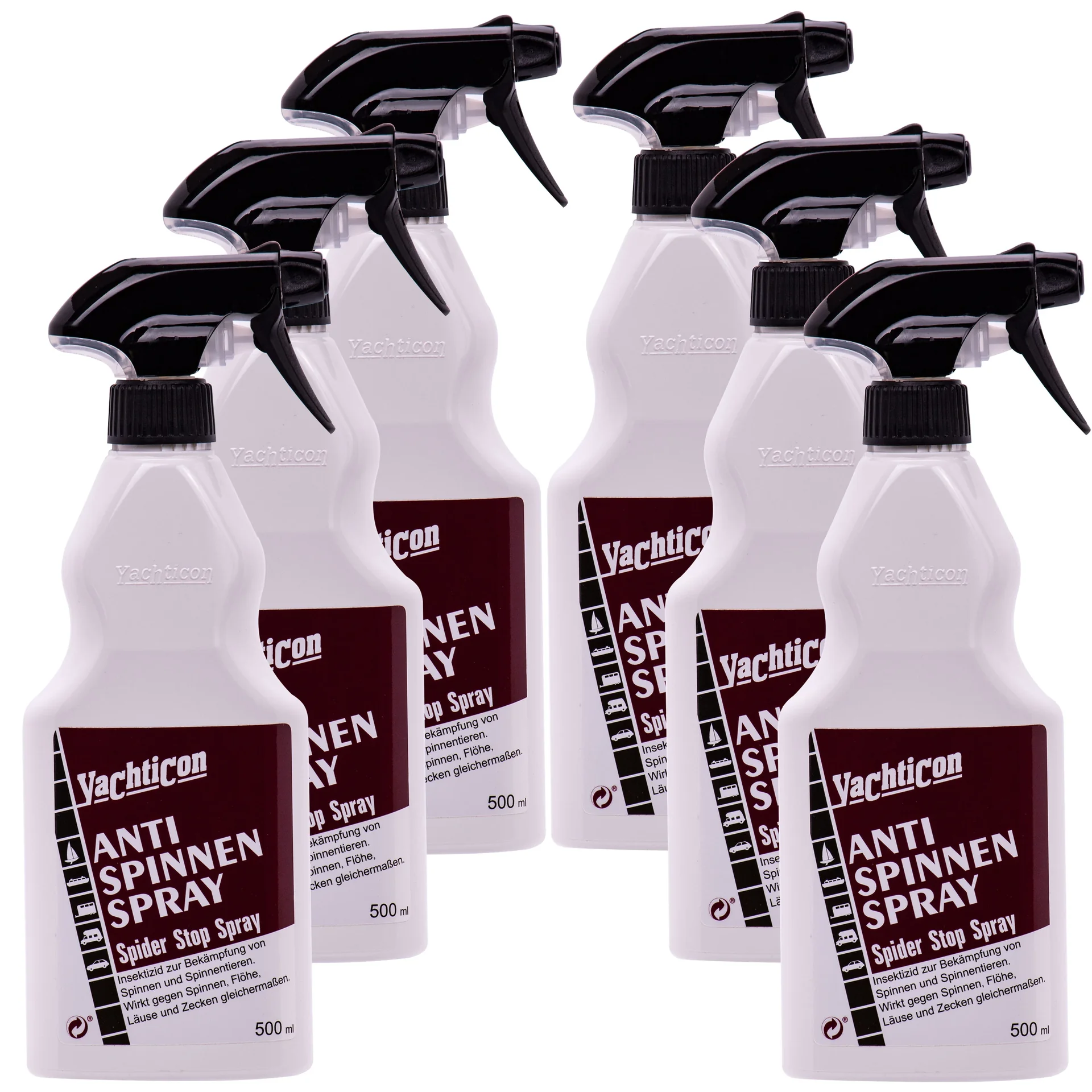 "Spray na pająki, preparat na pająki, środek na pająki, 6 x 500 ml = 3 litry image"