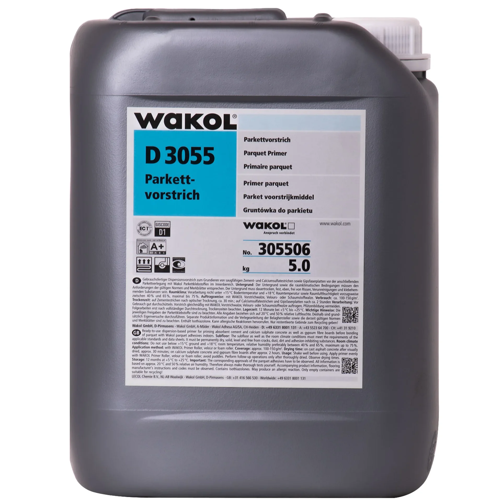 "Podkład pod parkiet, grunt pod parkiet, WAKOL D 3055 5kg image"