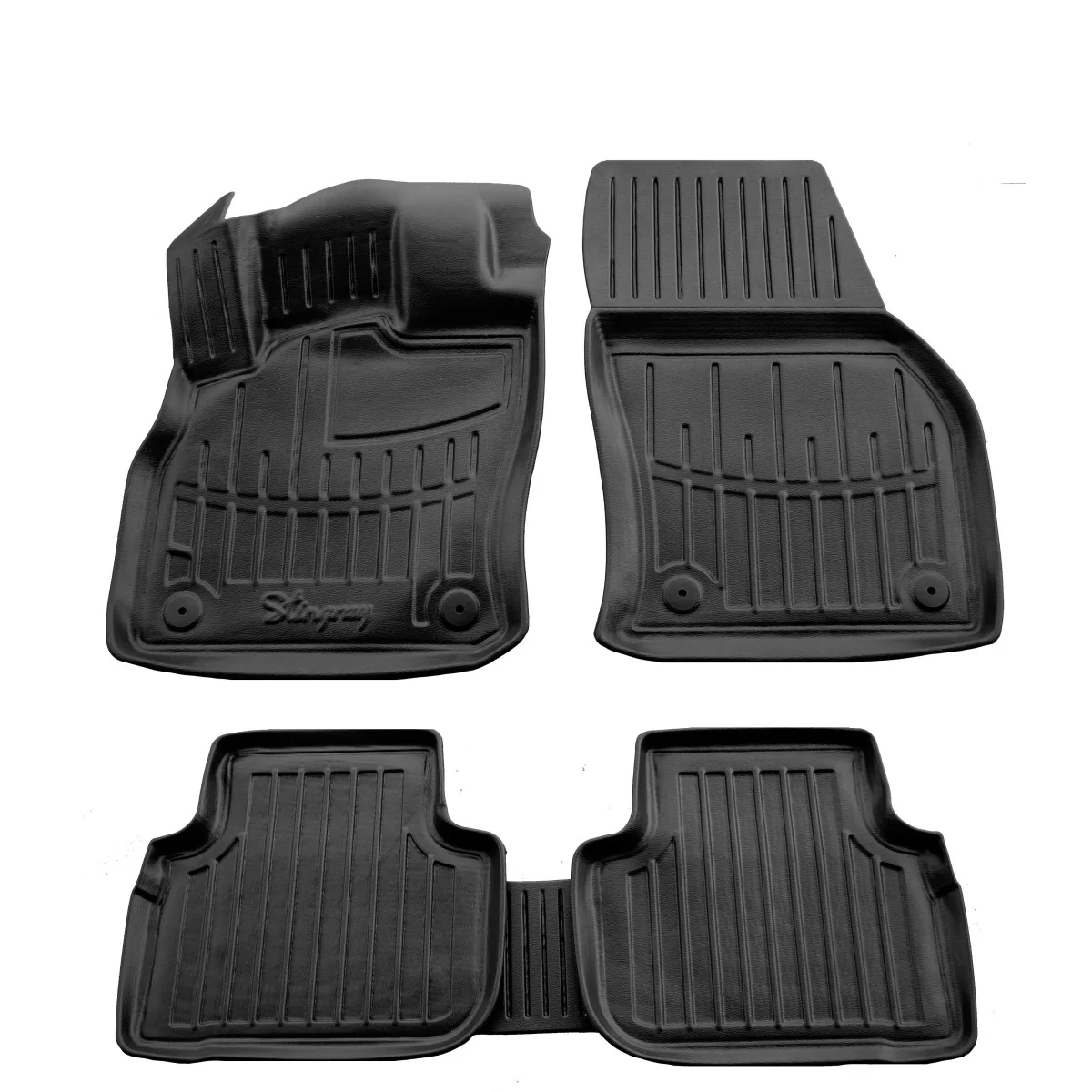 "Dywaniki gumowe Audi Q3, 3D, passgenne, gumowe dywaniki samochodowe image"