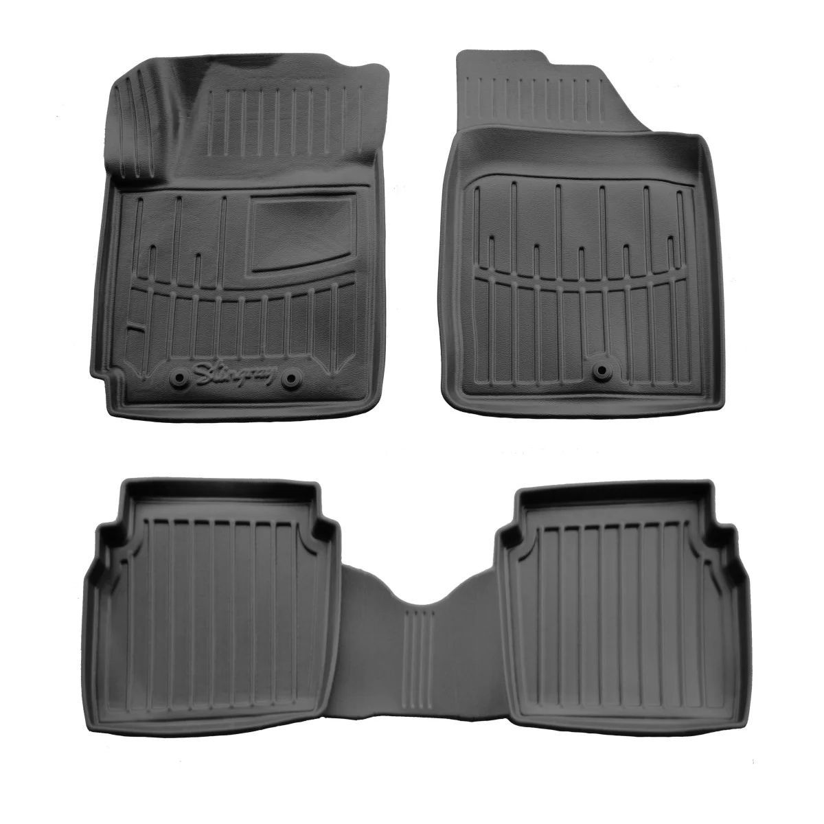 "Fußmatten, Gummimatten 3D dla Hyundai i10 (PA) 2007-2013, passgenałe, poliuretan, antypoślizgowe image"