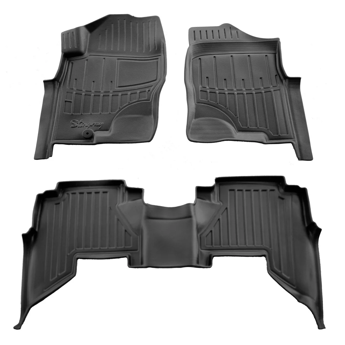 "Dywaniki gumowe, dywaniki samochodowe gumowe, 3D, do Nissan Pathfinder III (R51) (2005-2010), idealnie dopasowane image"