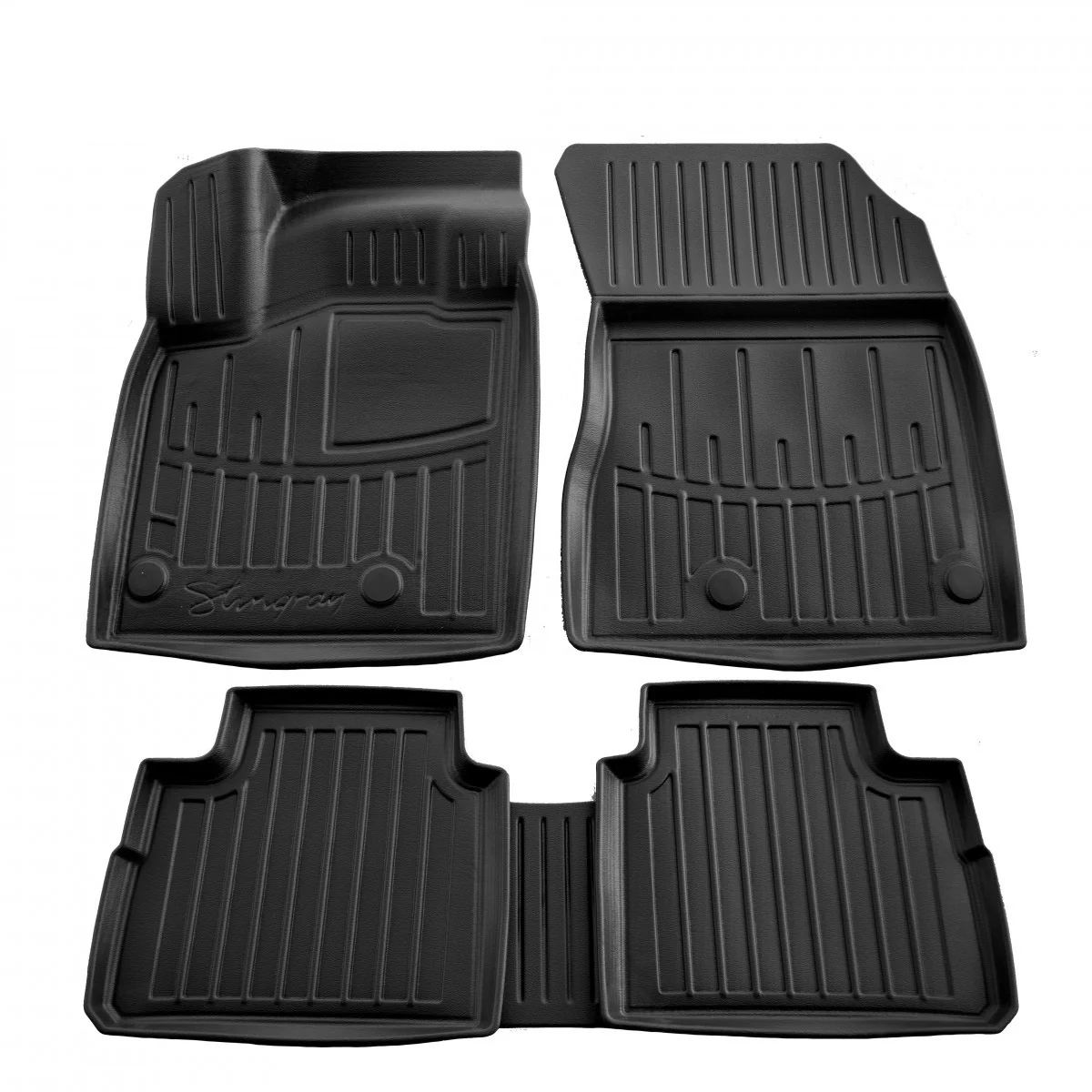 "Dywaniki gumowe 3D, idealnie dopasowane do NISSAN Rogue (T33) (2021-2023) benzynowy image"