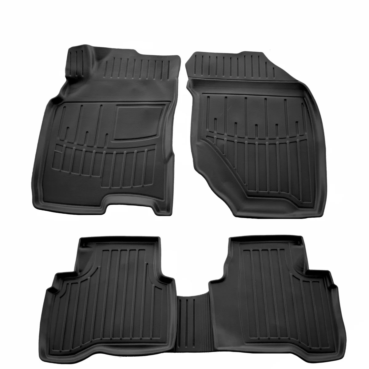 "Dywaniki samochodowe, dywaniki gumowe 3D, NISSAN X-Trail T30 (2001-2007), idealnie dopasowane image"