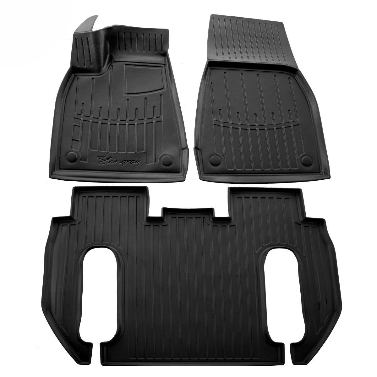 "Dywaniki samochodowe 3D, idealnie dopasowane do TESLA Model X (6 Sitzer) (2015-...) image"