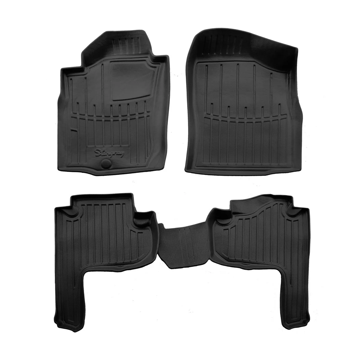 "Gumowe dywaniki 3D do Toyota Land Cruiser Prado J90 5-drzwiowy 1996-2002 image"