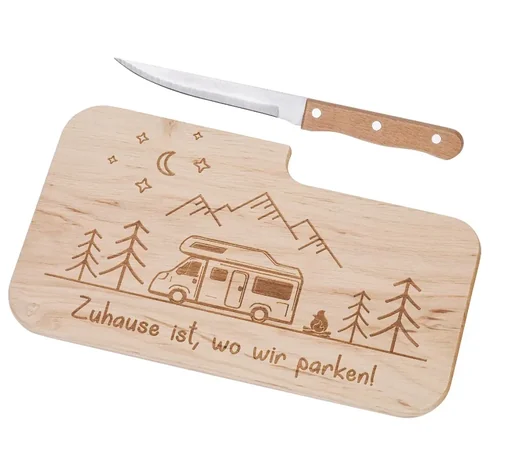 "Deska do krojenia «Camping» z nożem image"
