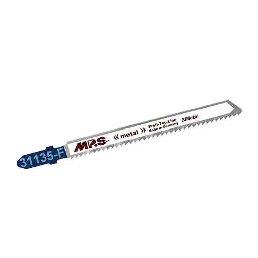 "Bi-metal jigsaw blade milled and beveled, GL 100/ VL 75 mm, ZT 2.0 mm/12TPI, pack of 5 image"
