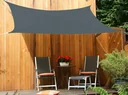 Kwadratowy żagiel przeciwsłoneczny HDPE szary 250 x 300 cm