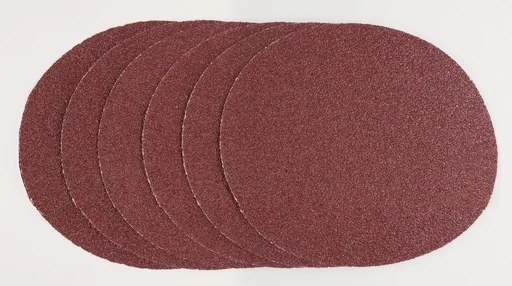 "Zestaw papieru ściernego, średnica 125 mm, samoprzylepny, 6 sztuk (2 x K60-K80-K120) image"