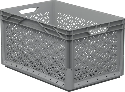 "Eurobox 60x40x32cm perforowany szary 62l image"