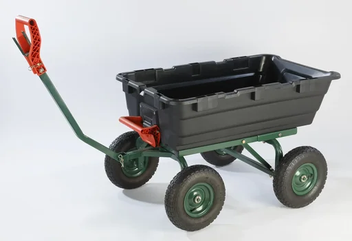 "Ogrodowy wózek transportowy GMGW550, udźwig 550 kg, z wywrotną skrzynią image"