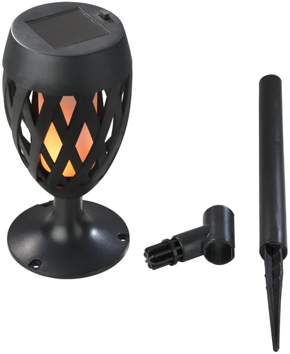 "3 w 1 słoneczna lampa z efektem płomienia image"