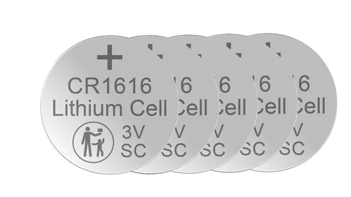 "Lithium button cell CR1616, 3 Volt - 5 pieces image"