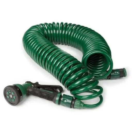 "Spiral garden hose with nozzle - 15 m image"