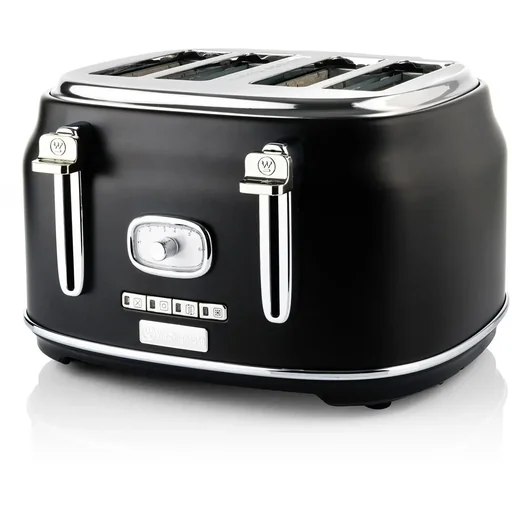 "Retro Toaster - 4-slice Toaster - Black image"