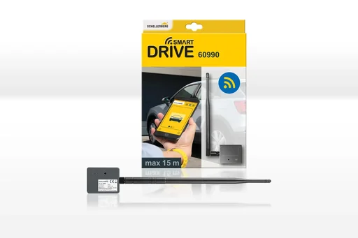 "Smartphone garage door opener with LED image"