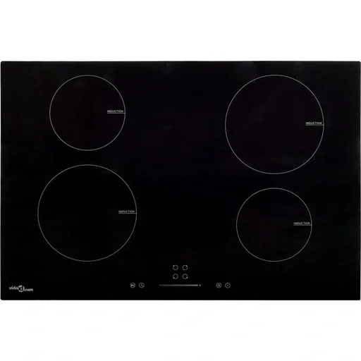 "Induction hob 4 zones Touch Control 7000 W 77 cm glass image"