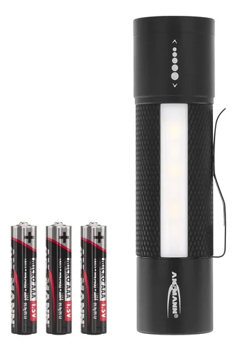 "Multifunctional flashlight 3-in-1 - focusable flashlight, work light and signal light image"
