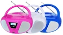 CD Radio Boombox with FM radio, CD and AUX-IN, blue