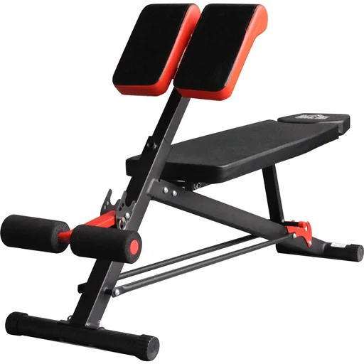 "Weight bench fitness bench incline bench multifunctional abdominal trainer adjustable stainless steel black 64 x 146 x 73.5-85 cm image"