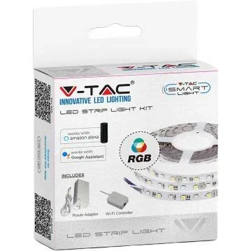 "Smarthome VT-5050 Wifi LED Strip RGB - 5M - Works with Amazon Alexa and Google Home Assistant image"