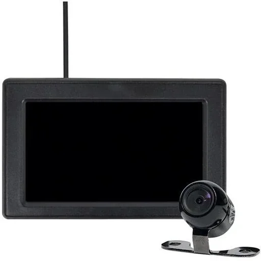 "Wireless rear view camera + monitor image"