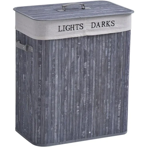 "Laundry basket with 2 handles image"