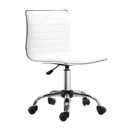 "Swivel chair height adjustable white image"