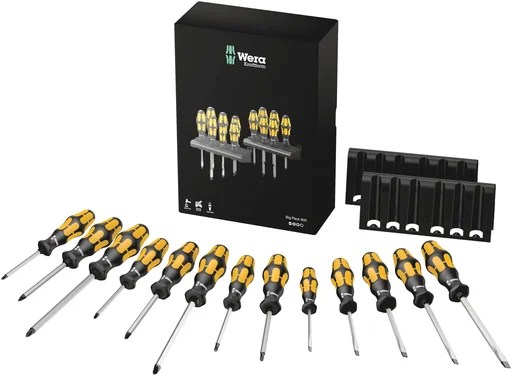 "Screwdriver set, Big Pack 900, The screw chisel + rack, 13 pieces image"