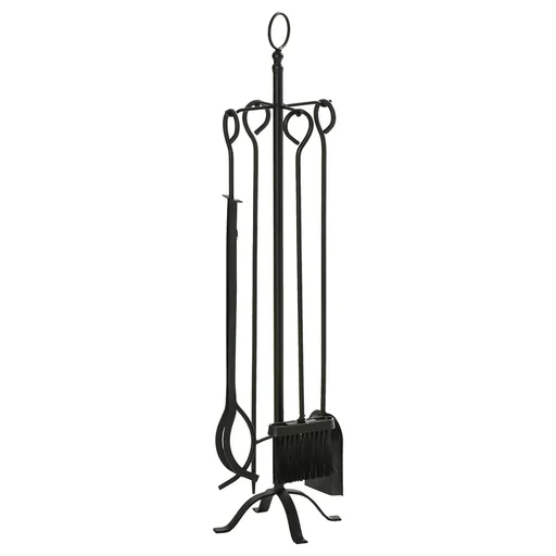 "5-piece fireplace set fireplace set fireplace tools inside fireplace accessories stove cutlery wrought iron cutlery Wer image"
